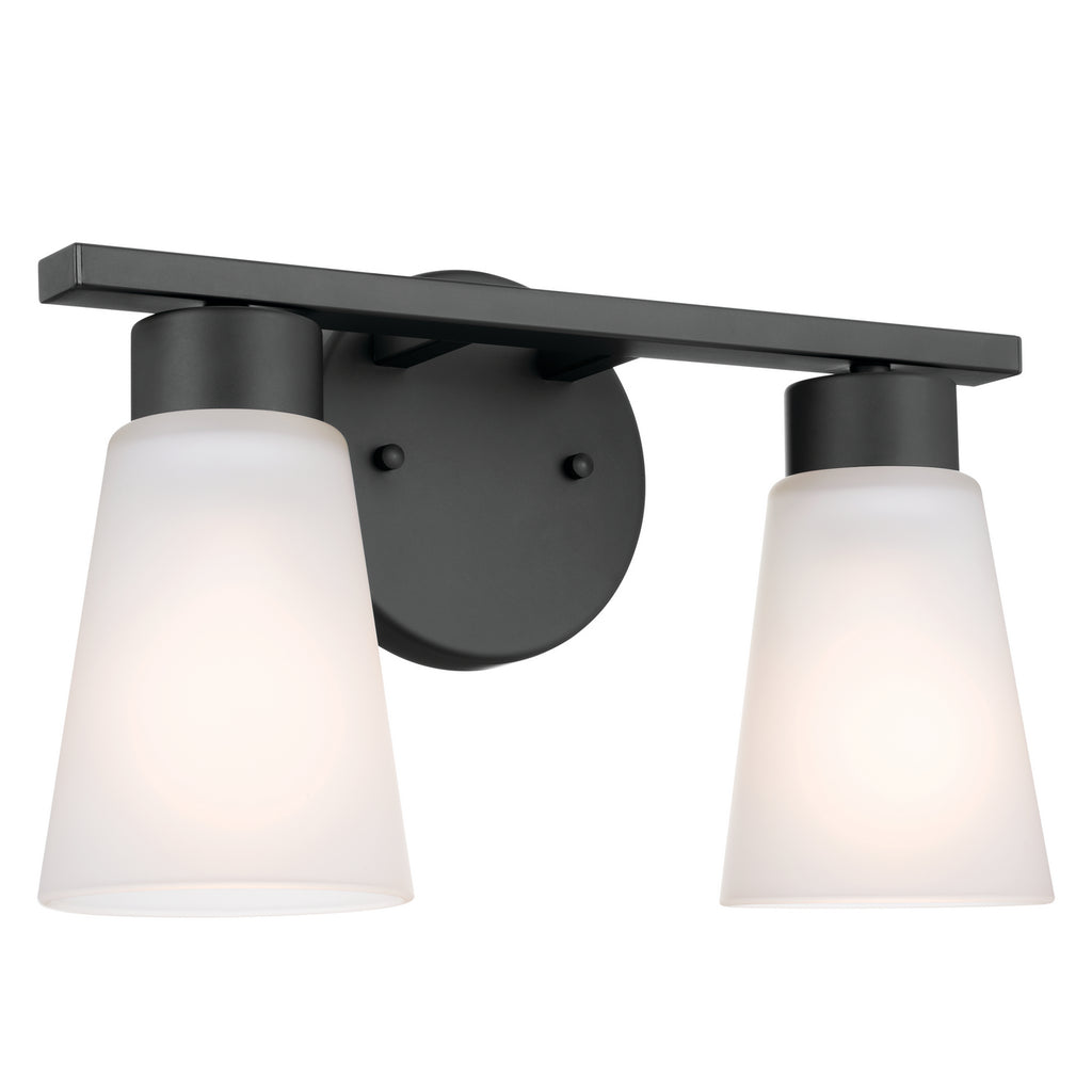 KICHLER 55120BK Stamos Bath 2 Light - Black