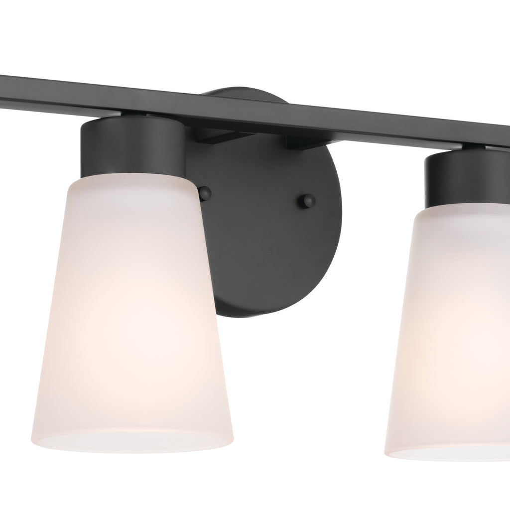 KICHLER 55122BK Stamos Bath 4 Light - Black