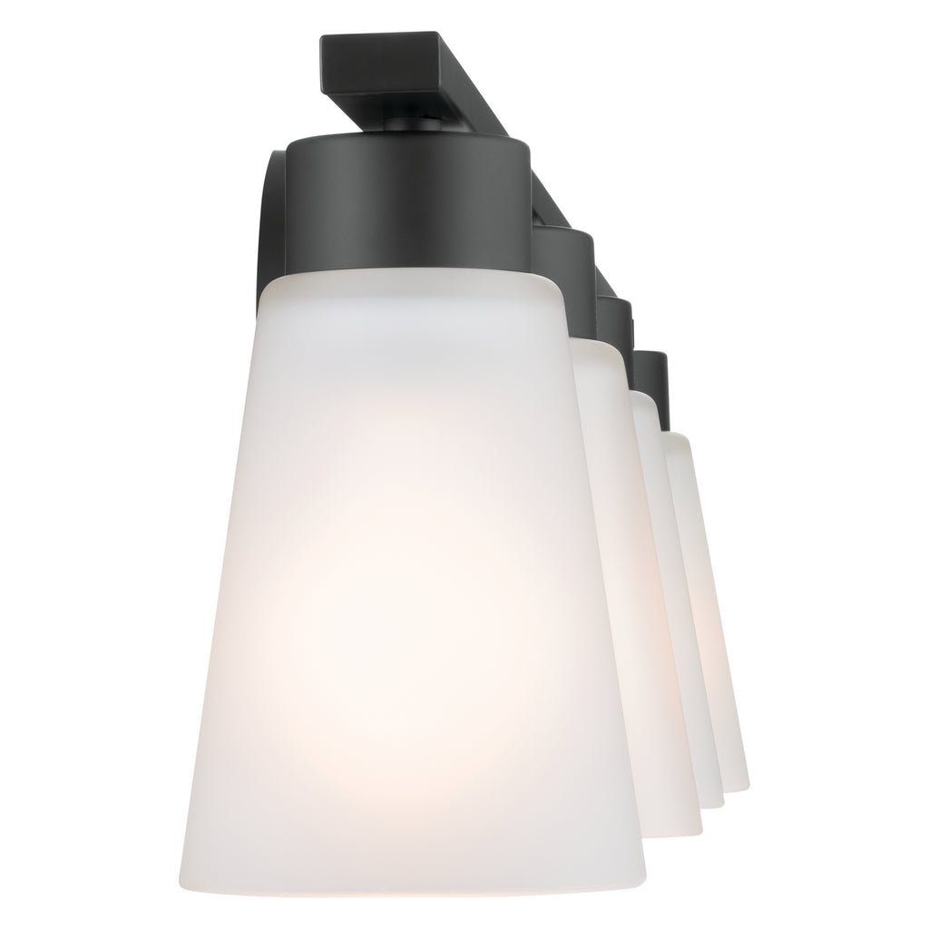 KICHLER 55122BK Stamos Bath 4 Light - Black