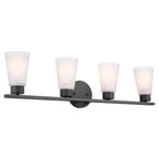 KICHLER 55122BK Stamos Bath 4 Light - Black