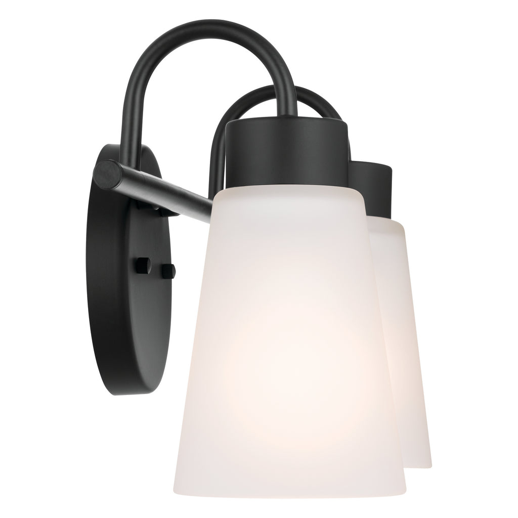 KICHLER 55125BK Erma Bath 2 Light - Black