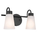 KICHLER 55125BK Erma Bath 2 Light - Black