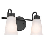 KICHLER 55125BK Erma Bath 2 Light - Black