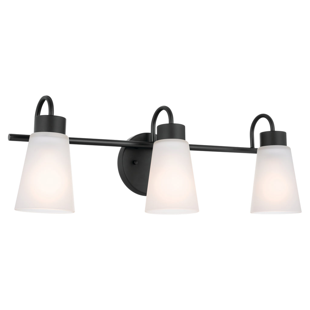 KICHLER 55126BK Erma Bath 3 Light - Black