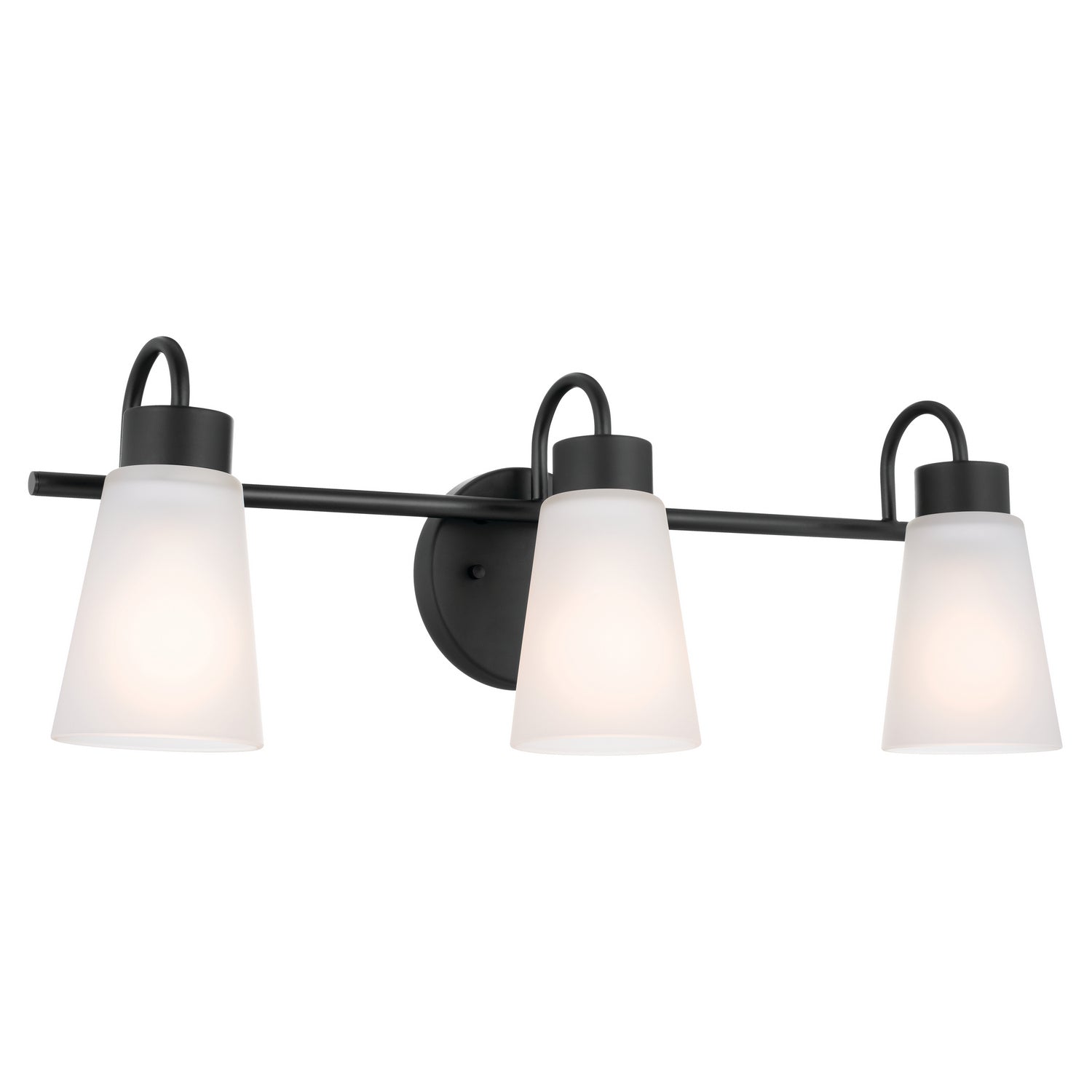 KICHLER 55126BK Erma Bath 3 Light - Black