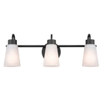 KICHLER 55126BK Erma Bath 3 Light - Black