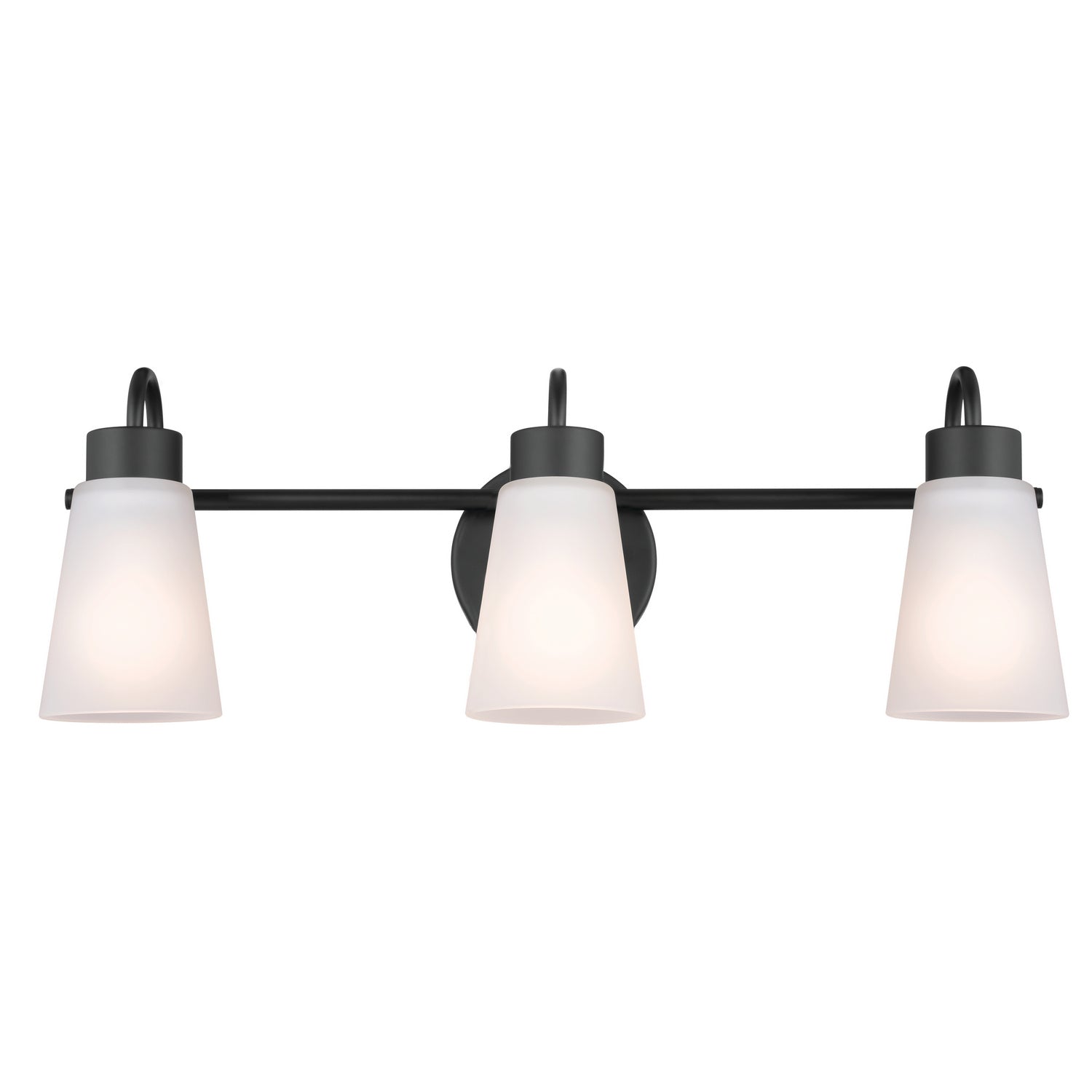 KICHLER 55126BK Erma Bath 3 Light - Black