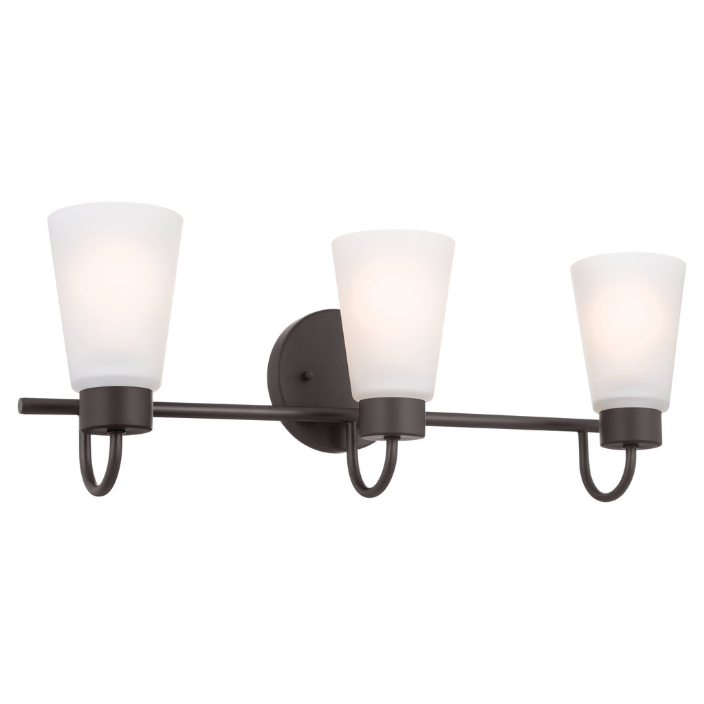 KICHLER 55126OZ Erma Bath 3 Light - Olde Bronze
