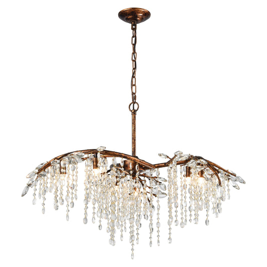 ELK SHOWROOM 11901/6 Elia 32'' Wide 6-Light Chandelier - Spanish Bronze