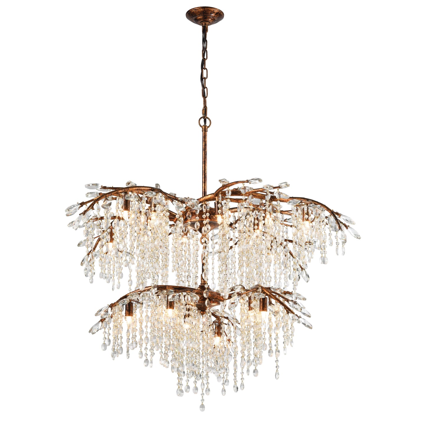 ELK SHOWROOM 11902/12+6 Elia 41'' Wide 18-Light Chandelier - Spanish Bronze