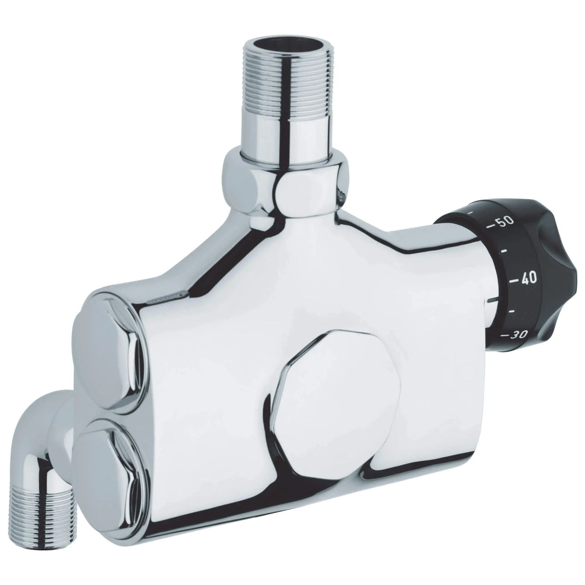 GROHE 12424000 Grohtherm Straight Union (1-1/4" With 1-1/2" Nut) - Chrome