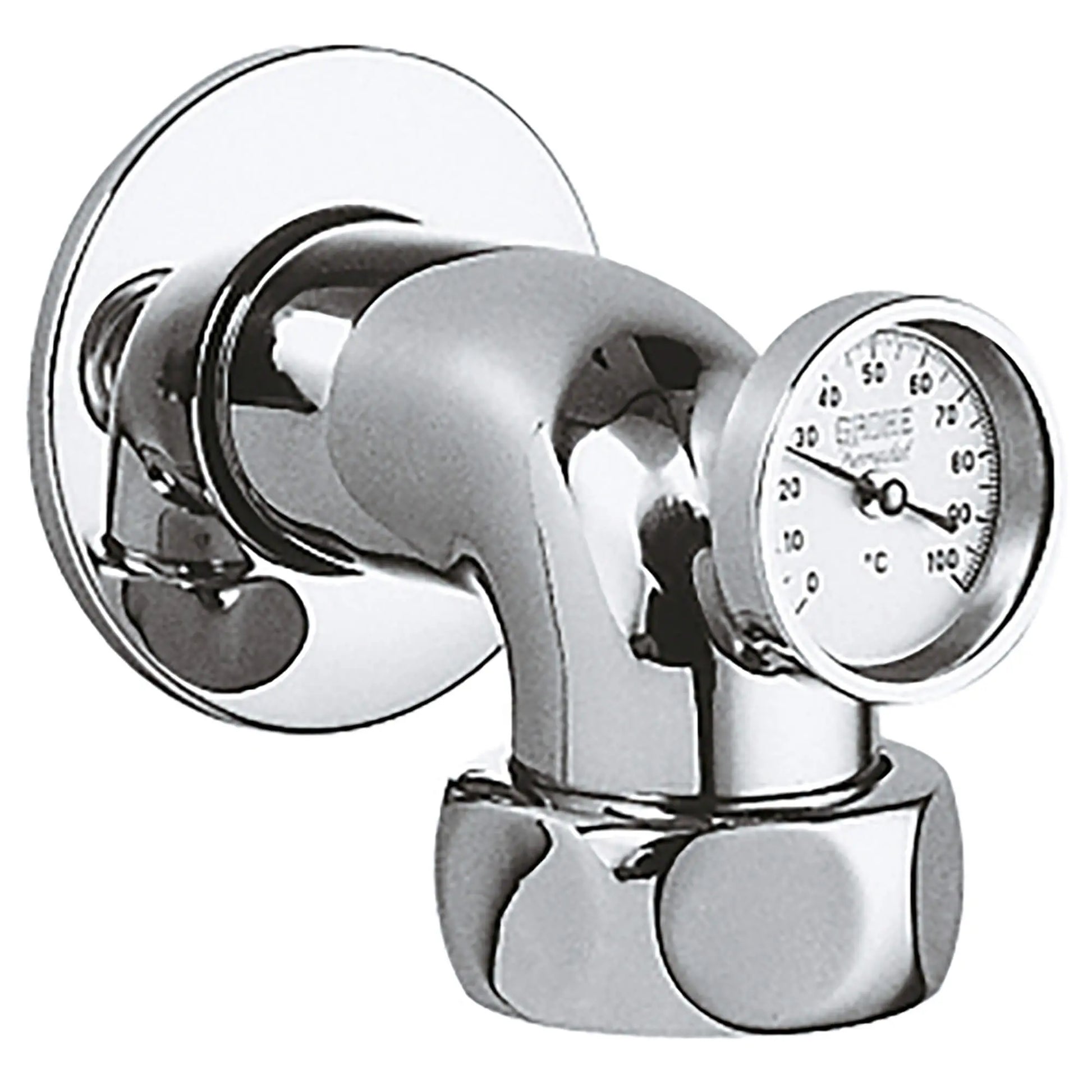 GROHE 12448000 Grohtherm 1-1/2″ Male Wall Union - Chrome