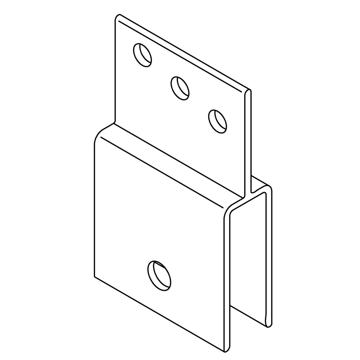 KOHLER 1199425 Hanger Bracket 1.25" - Anodized Dark Bronze, K-1199426-01-ABZ