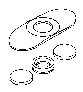 KOHLER Escutcheon Kit - Polished Chrome, K-1199637-CP