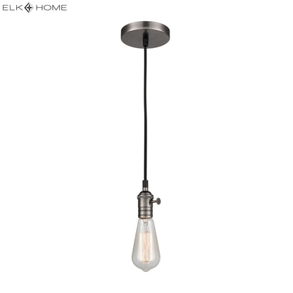 ELK SHOWROOM 1201-026 Socket Pendant 3'' Wide 1-Light Mini Pendant - Chrome