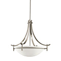 KICHLER 3278AP Olympia 3 Light Inverted Pendant Antique Pewter