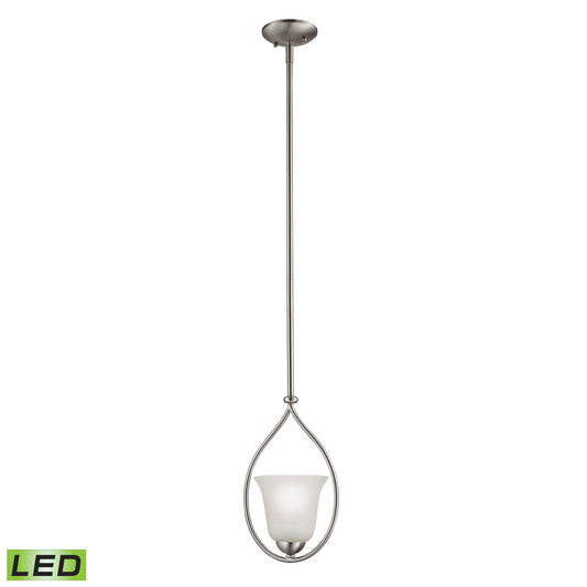 THOMAS 1201PS/20-LED Conway 8'' Wide 1-Light Mini Pendant - Brushed Nickel