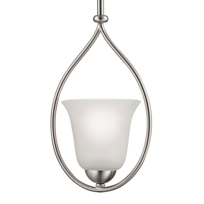 THOMAS 1201PS/20 Conway 8'' Wide 1-Light Mini Pendant - Brushed Nickel