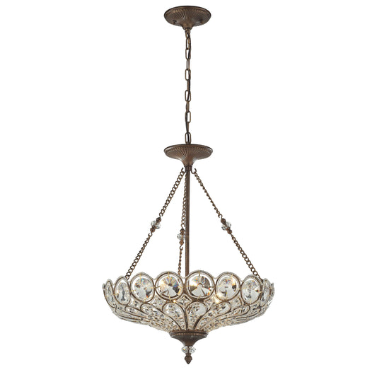 ELK SHOWROOM 12024/5 Christina 20'' Wide 5-Light Chandelier - Mocha