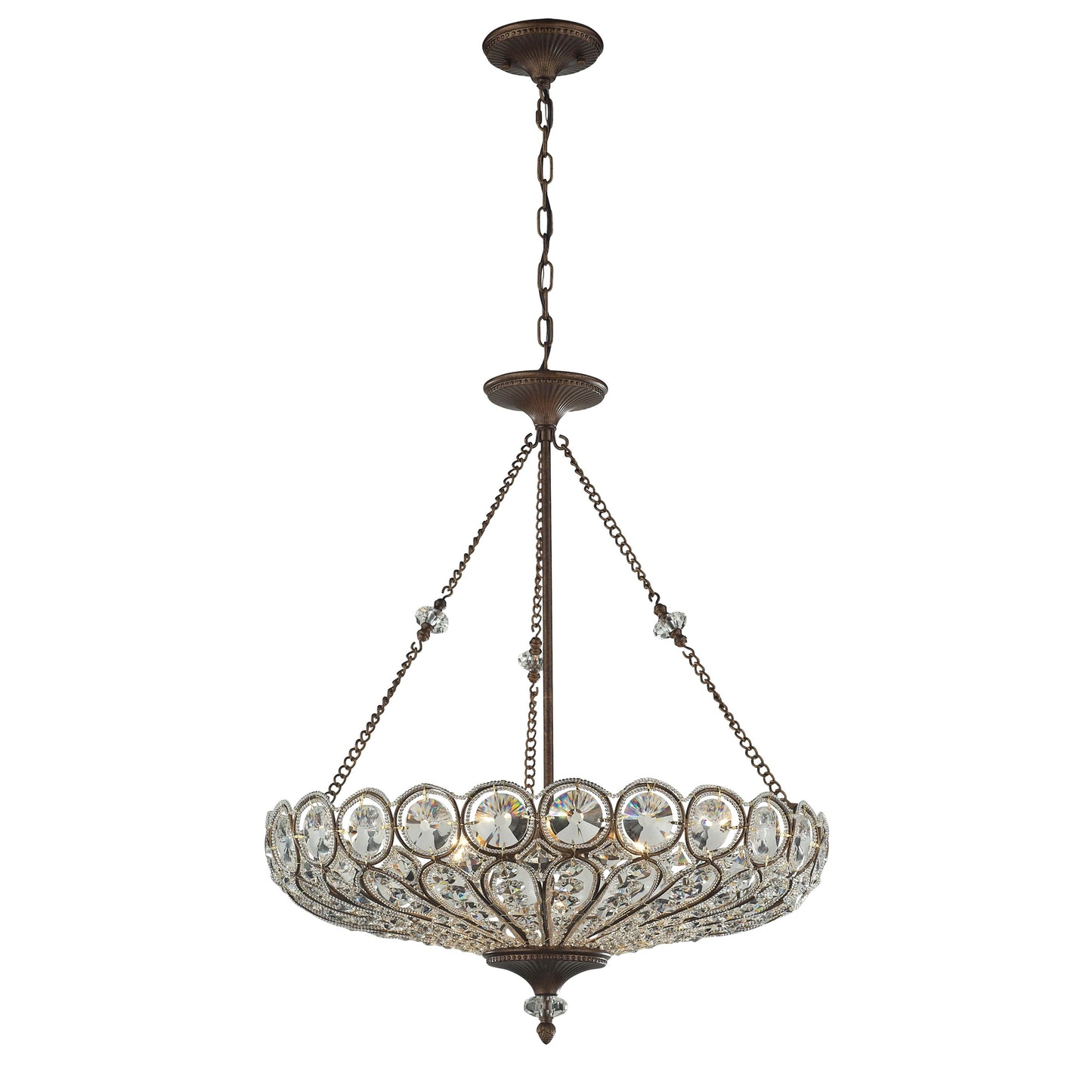 ELK SHOWROOM 12025/6 Christina 26'' Wide 6-Light Chandelier - Mocha