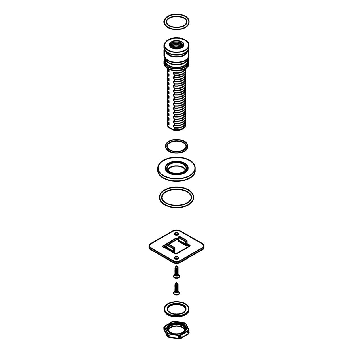 KOHLER Spout Mounting Hardware Kit, K-1202516