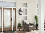 KICHLER 9559LD Tournai 30" 4 Light Outdoor Post Light With Clear Seeded Glass In Londonderry