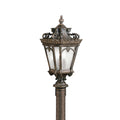 KICHLER 9559LD Tournai 30" 4 Light Outdoor Post Light With Clear Seeded Glass In Londonderry