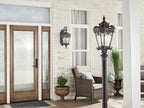 KICHLER 9558LD Tournai 27" 3 Light Outdoor Post Light With Clear Seeded Glass In Londonderry