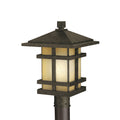 KICHLER 9529AGZ Cross Creek 1 Light Post Light Aged Bronze