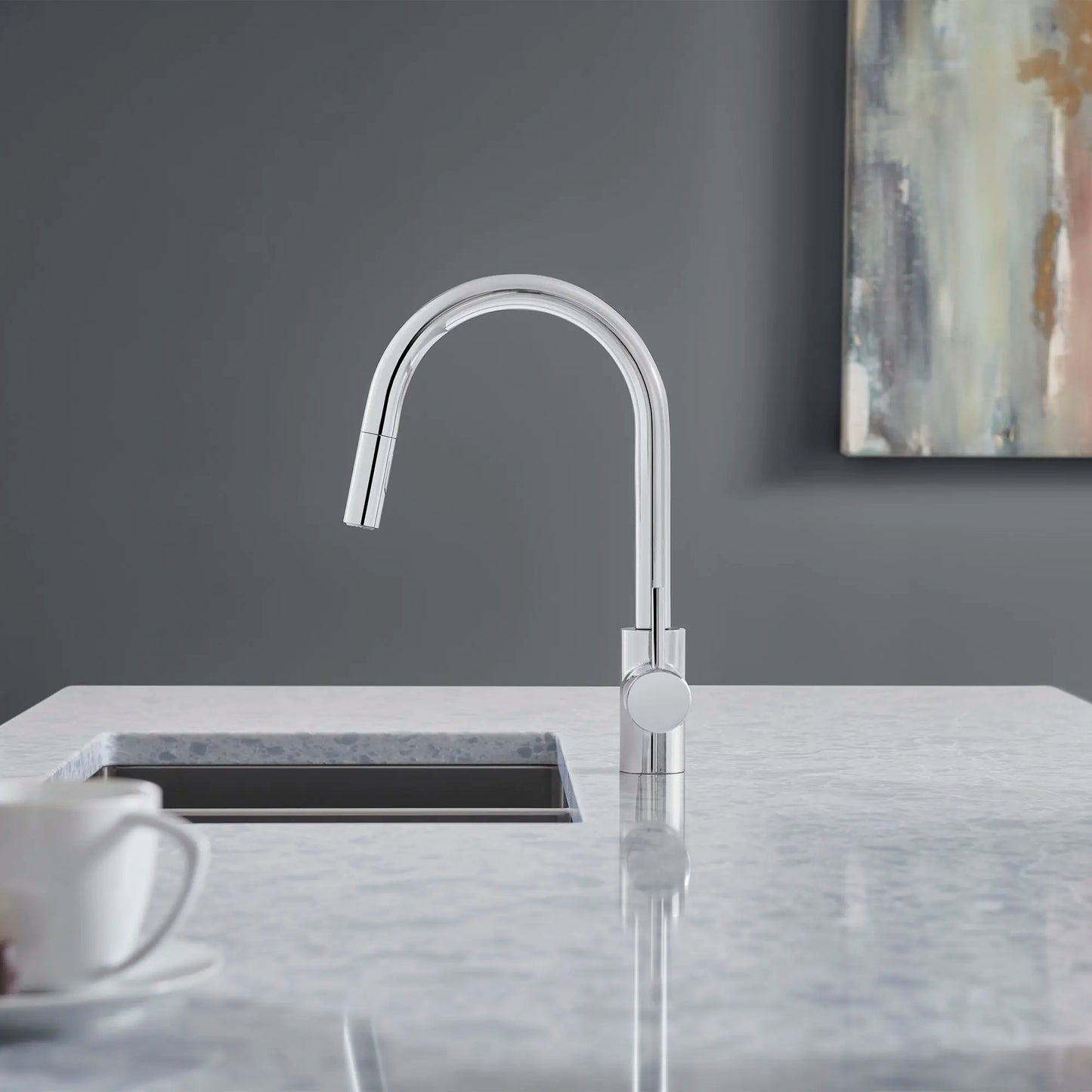 GROHE 32665DC3 Concetto Single-Handle Pull-Down Kitchen Faucet Dual Spray 1.75 GPM - Supersteel