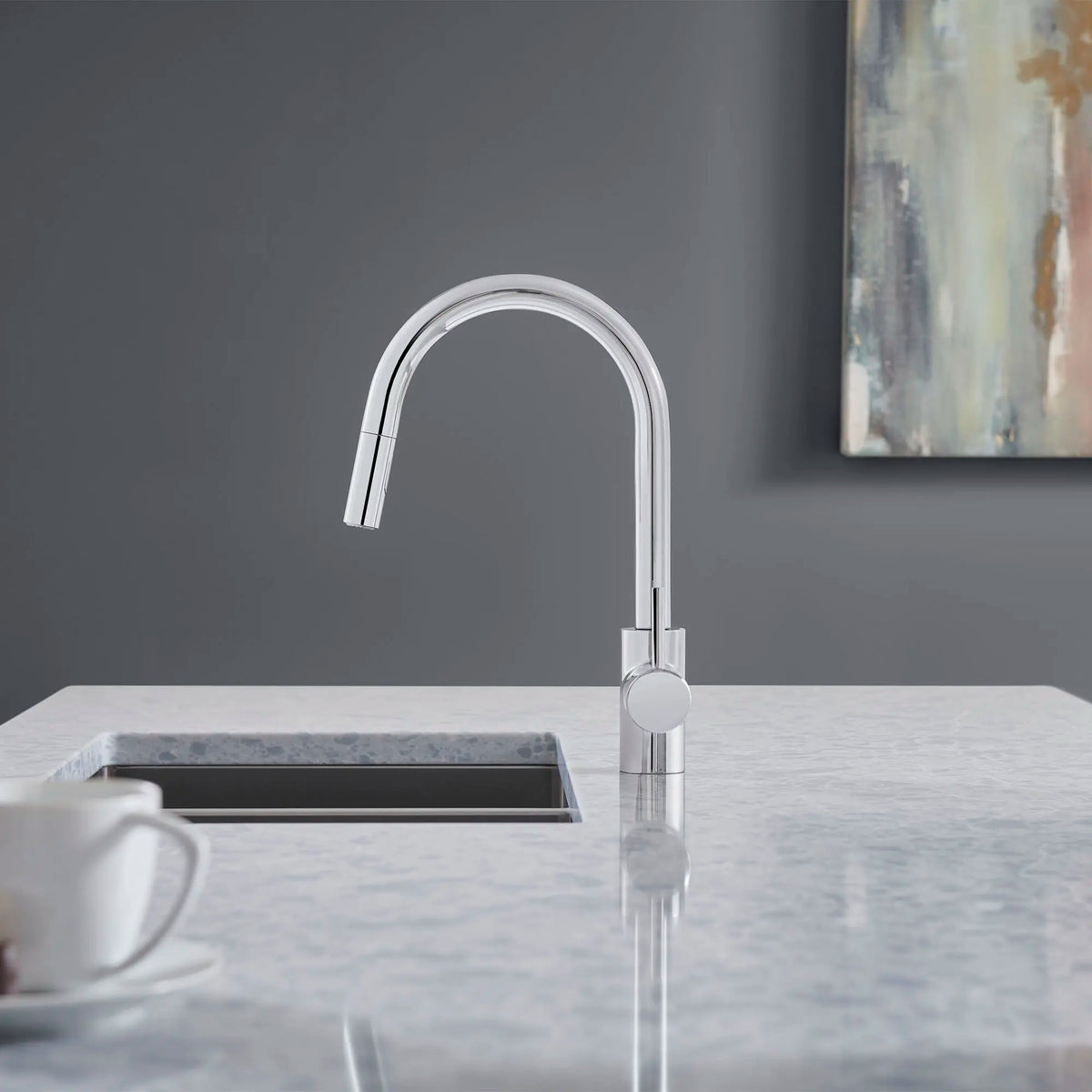 GROHE 32665DC3 Concetto Single-Handle Pull-Down Kitchen Faucet Dual Spray 1.75 GPM - Supersteel