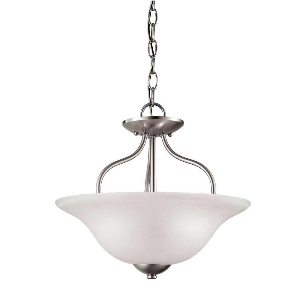THOMAS 1202CS/20 Conway 15'' Wide 2-Light Semi Flush Mount - Brushed Nickel