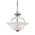 THOMAS 1202CS/20 Conway 15'' Wide 2-Light Semi Flush Mount - Brushed Nickel