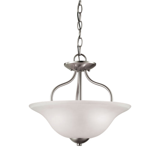 THOMAS 1202CS/20 Conway 15'' Wide 2-Light Semi Flush Mount - Brushed Nickel