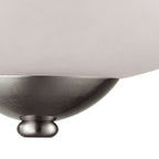 THOMAS 1202CS/20 Conway 15'' Wide 2-Light Semi Flush Mount - Brushed Nickel