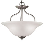 THOMAS 1202CS/20 Conway 15'' Wide 2-Light Semi Flush Mount - Brushed Nickel