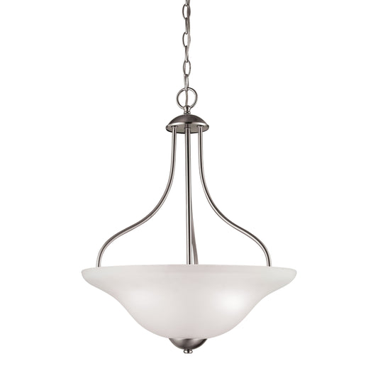 THOMAS 1203PL/20 Conway 18'' Wide 3-Light Pendant - Brushed Nickel