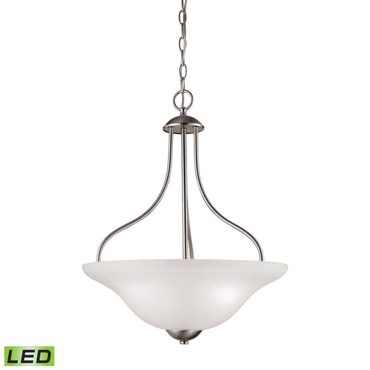 THOMAS 1203PL/20-LED Conway 18'' Wide 3-Light Pendant - Brushed Nickel