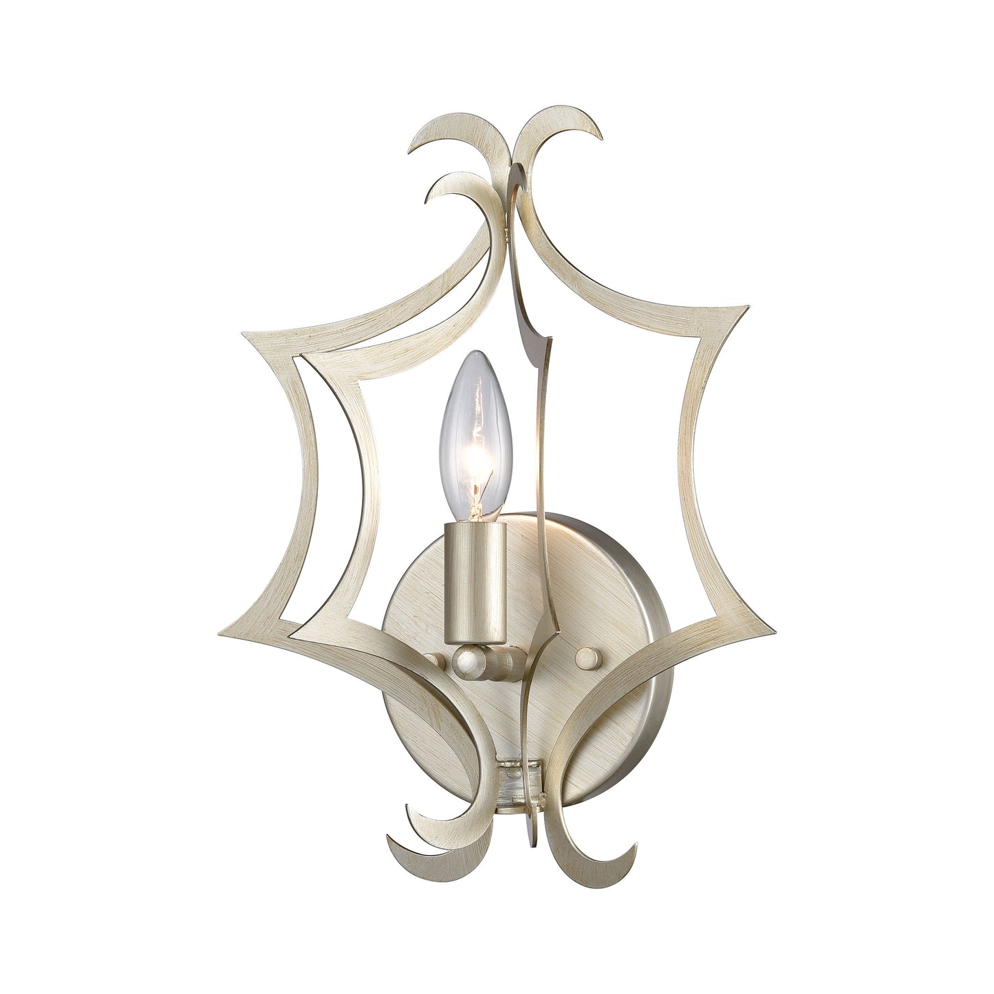 ELK SHOWROOM 12060/1 Delray 13'' High 1-Light Sconce - Aged Silver