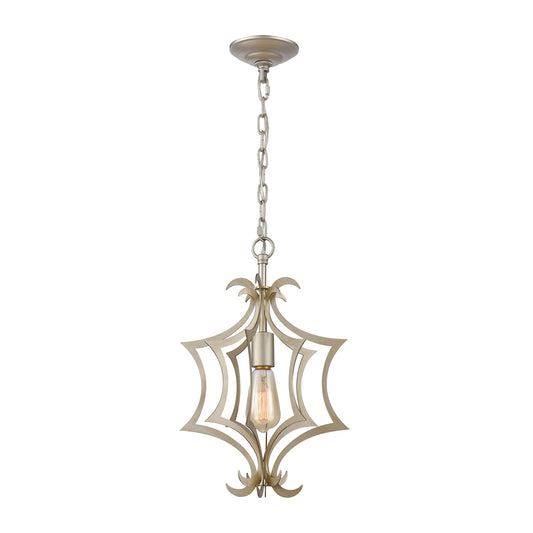 ELK SHOWROOM 12061/1 Delray 11'' Wide 1-Light Mini Pendant - Aged Silver