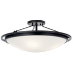 KICHLER 42025BK 23.25" 4 Light Semi Flush Olde Bronze