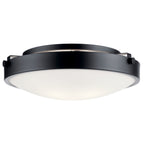 KICHLER 42275BK Lytham 3 Light Flush Mount Brushed Nickel