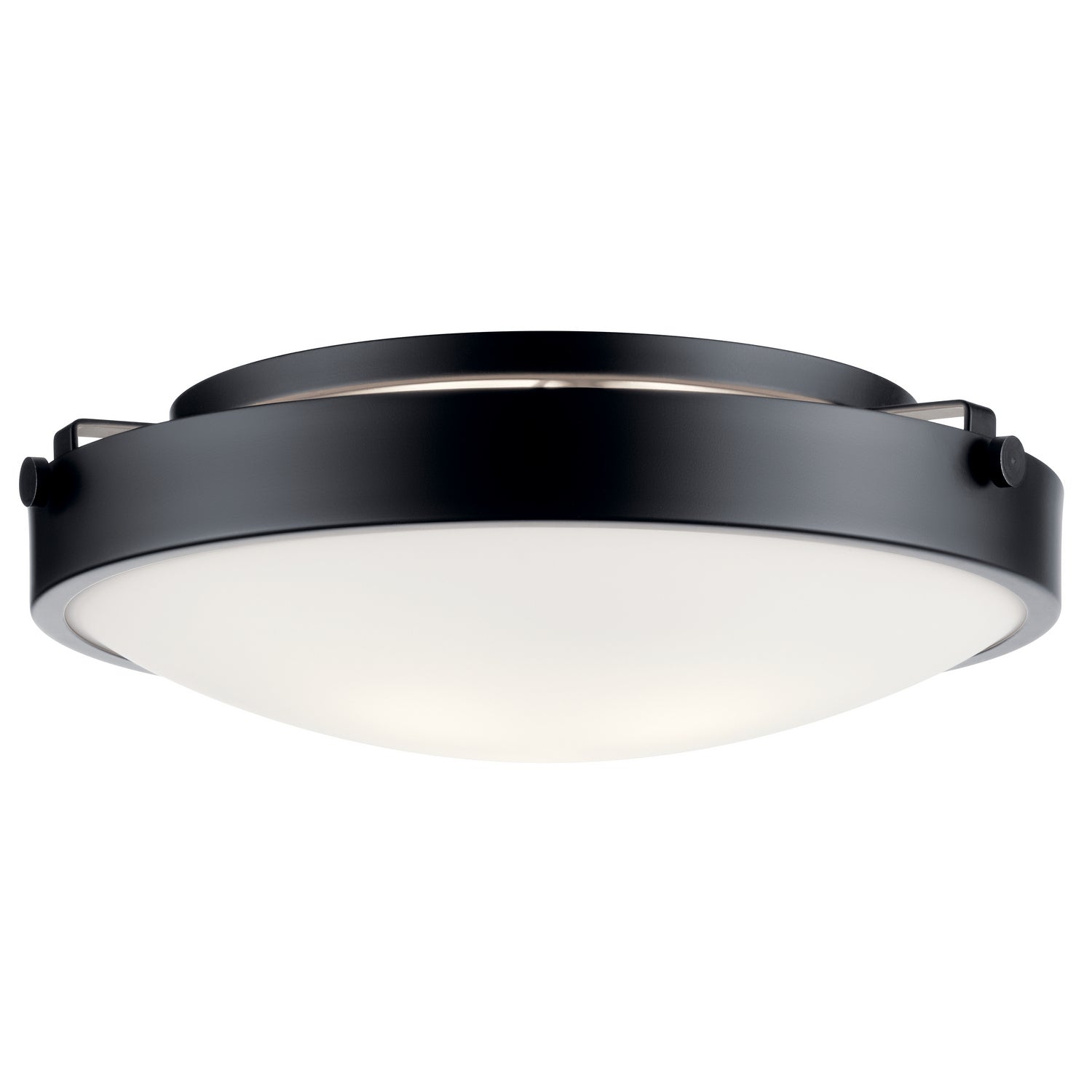 KICHLER 42275BK Lytham 3 Light Flush Mount Brushed Nickel