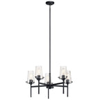 KICHLER 43694BK Alton 27" 5 Light Chandelier Chrome