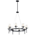KICHLER 43695BK Alton 38" 8 Light Chandelier Chrome