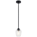 KICHLER 44380BKCS Valserrano 7.75" 1 Light Mini Pendant Black