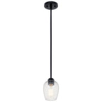 KICHLER 44380BKCS Valserrano 7.75" 1 Light Mini Pendant Black