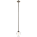 KICHLER 44380NICS Valserrano 7.75" 1 Light Mini Pendant Brushed Nickel