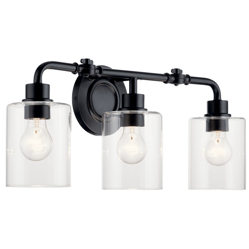 KICHLER 45666BK Gunnison 24" 3 Light Vanity Light Chrome