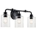 KICHLER 45666BK Gunnison 24" 3 Light Vanity Light Chrome